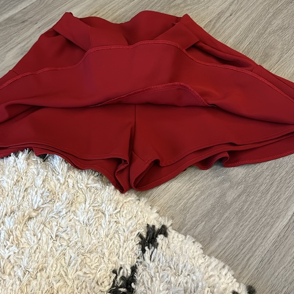 Zara Red Ruffle Mini Skort - Picture 5 of 5